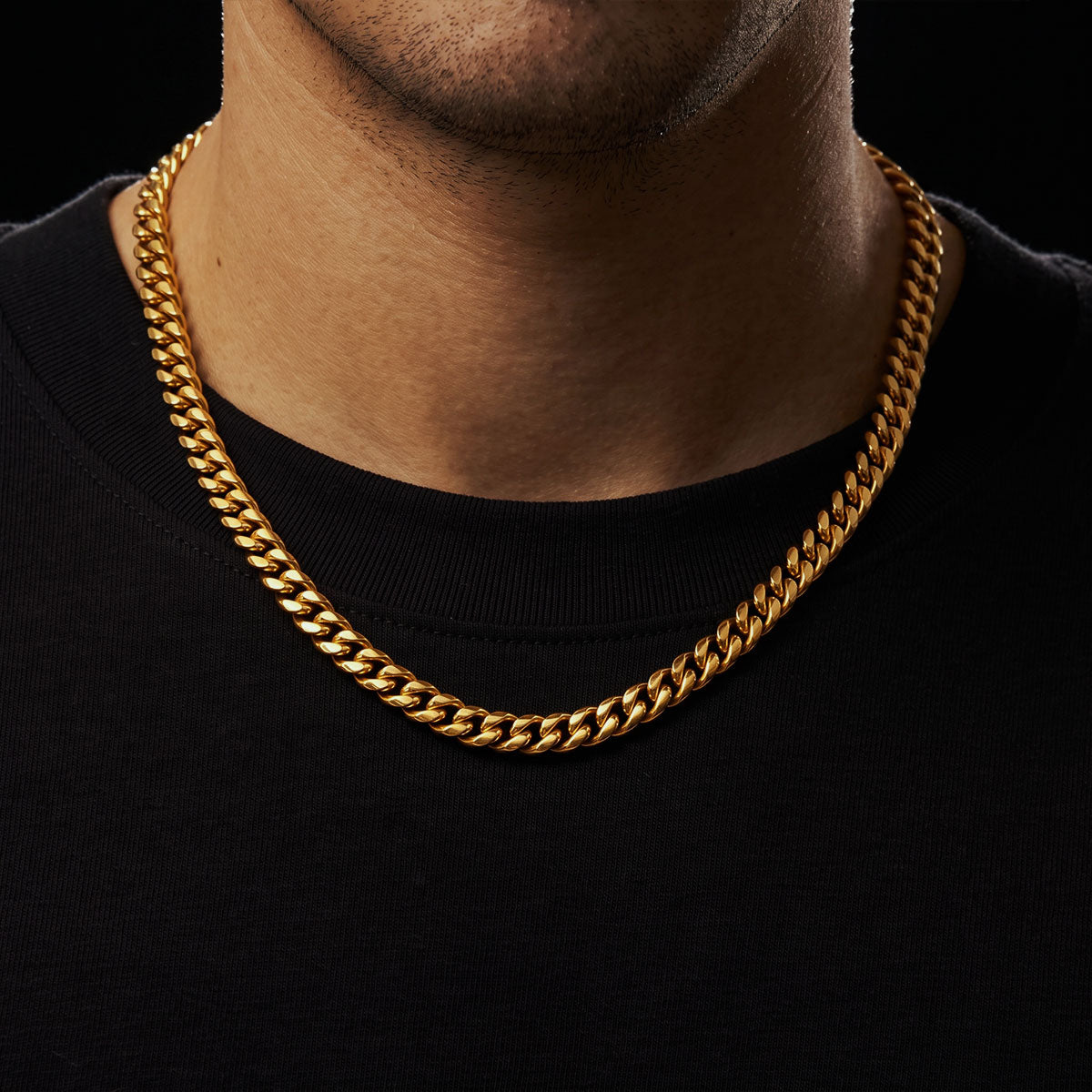 Cadena Cuban Gold 8mm