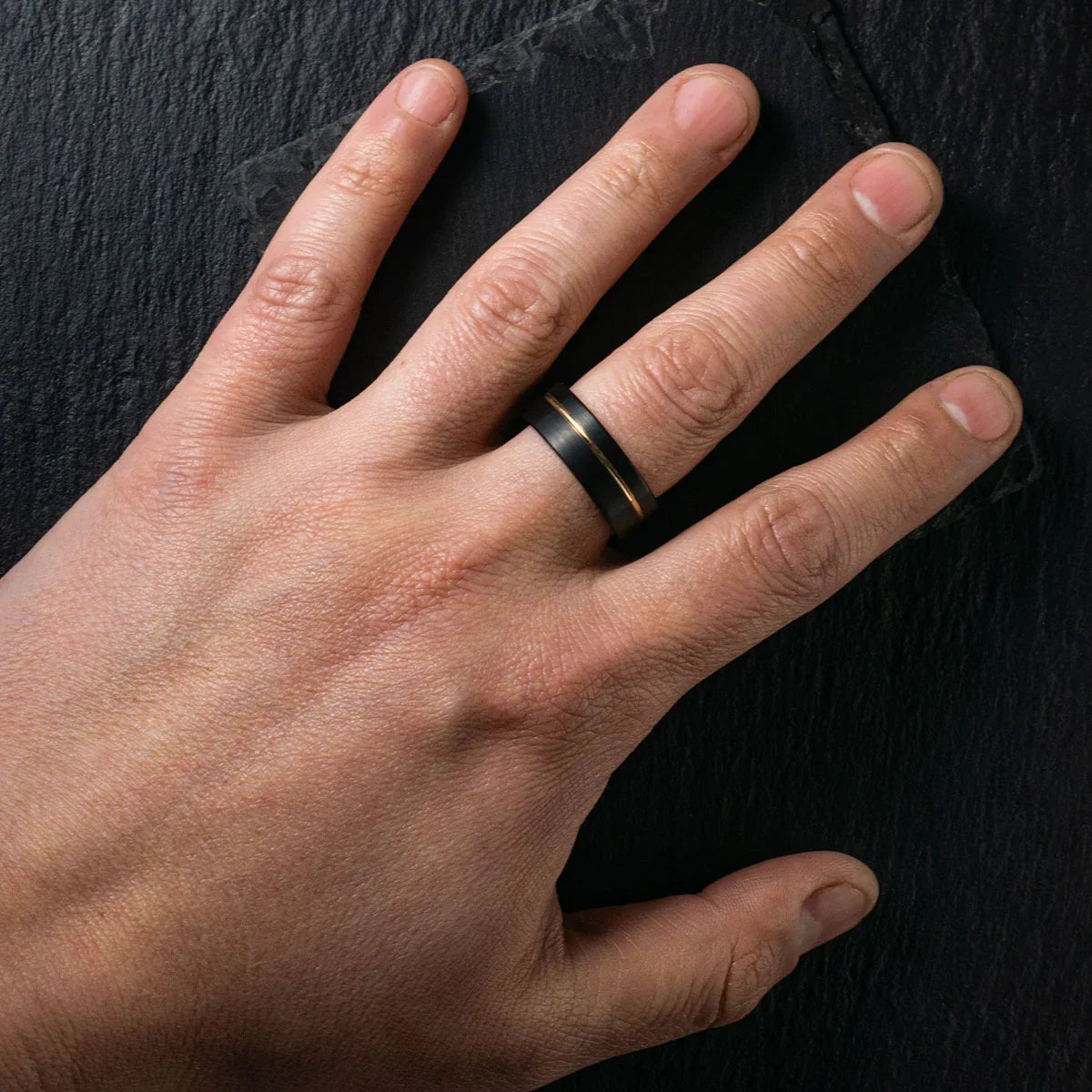 Anillo Parallax Black Carburo de Tungsteno