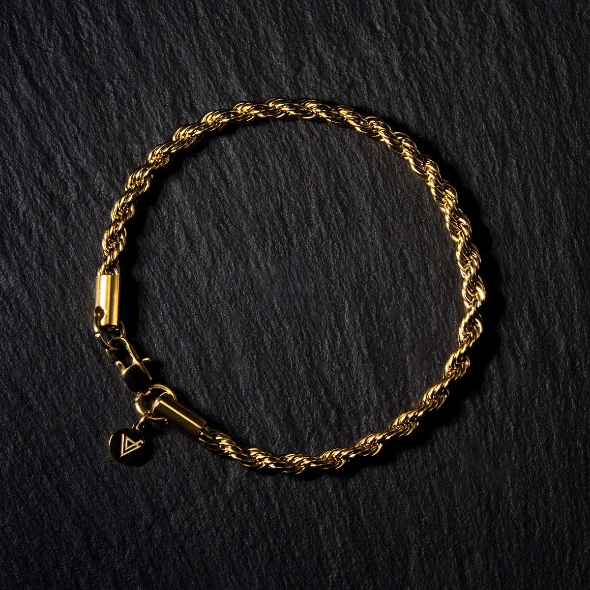 Pulsera Rope Tourbillon Gold 4mm