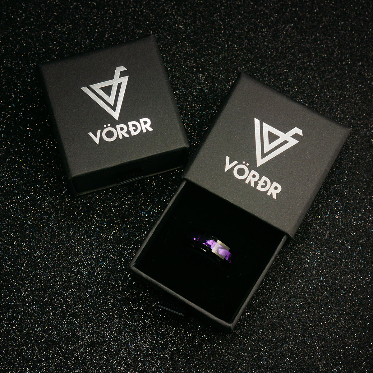 Anillo Purple Silk Carburo de Tungsteno