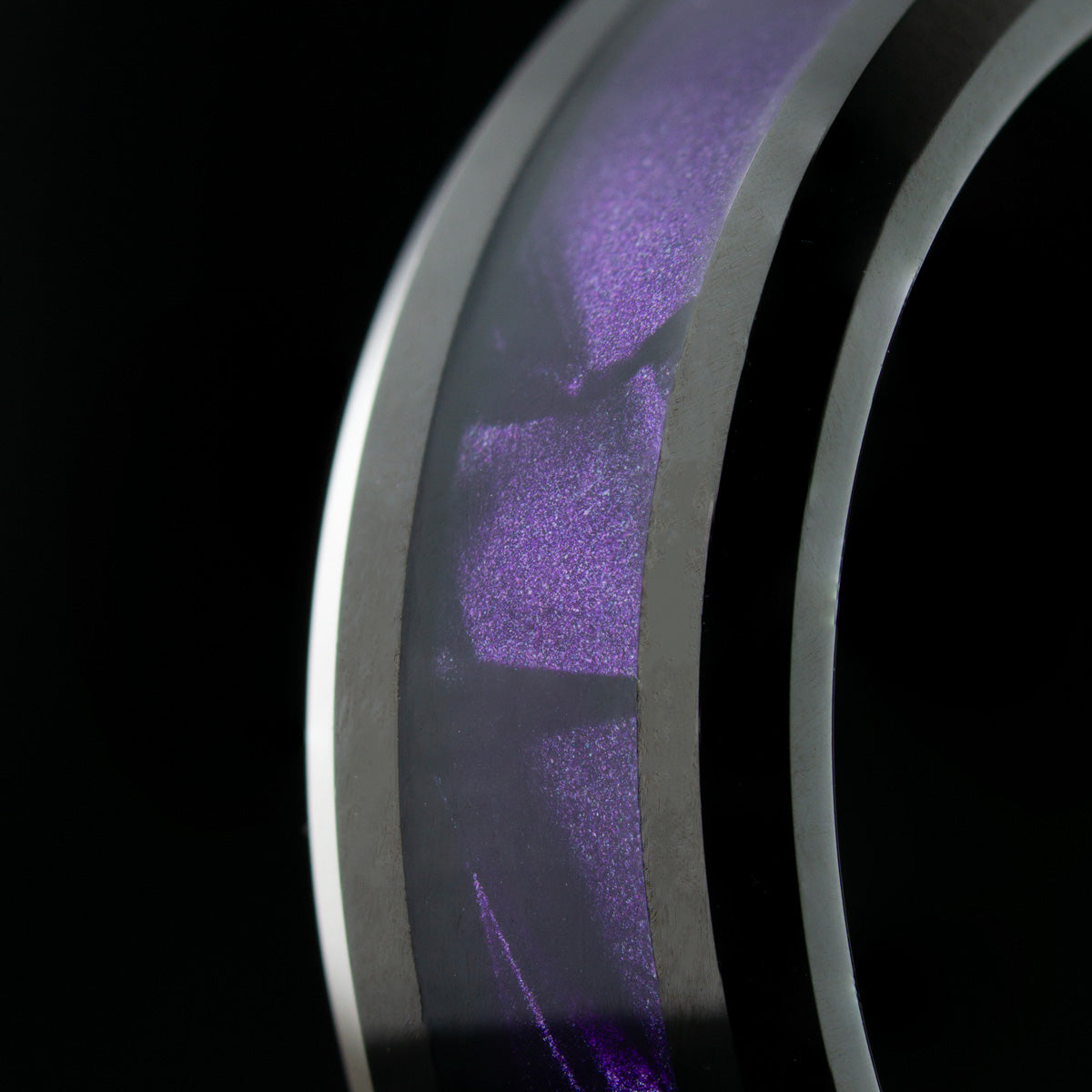 Anillo Purple Silk Carburo de Tungsteno