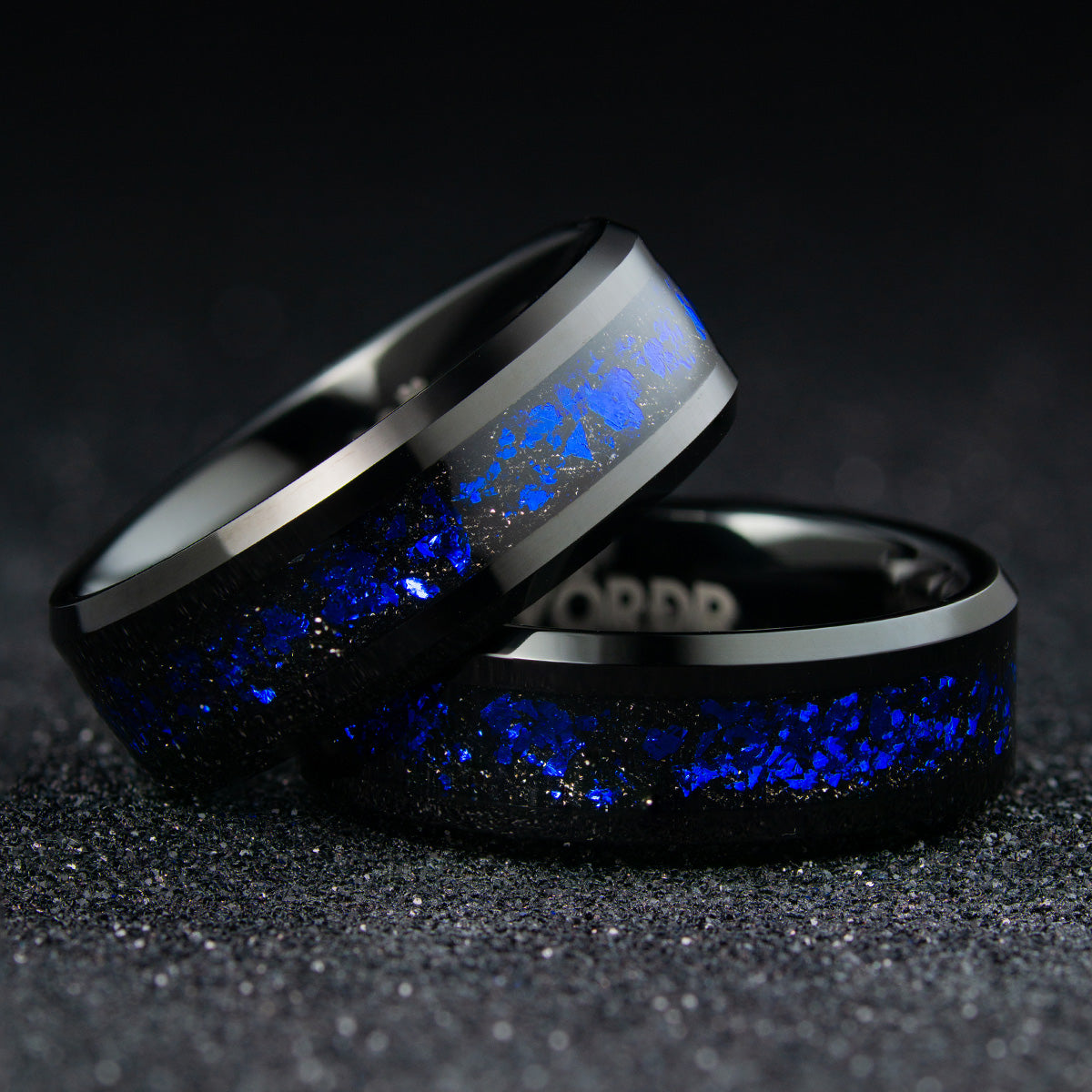 Anillo Stellar Blue Carburo de Tungsteno