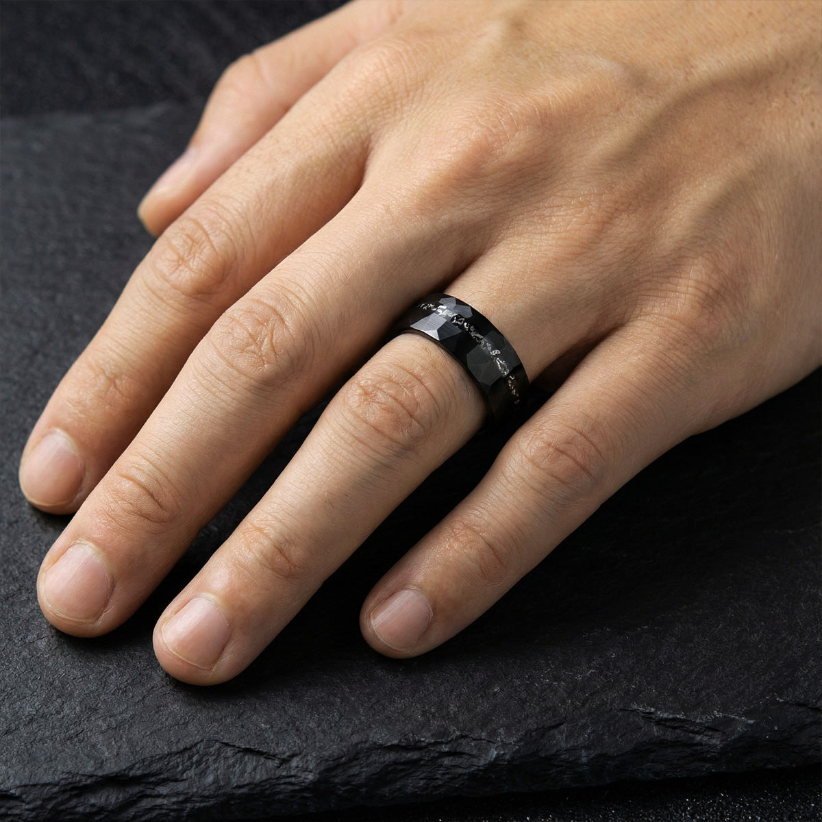 Anillo Meteor Rift Carburo de Tungsteno