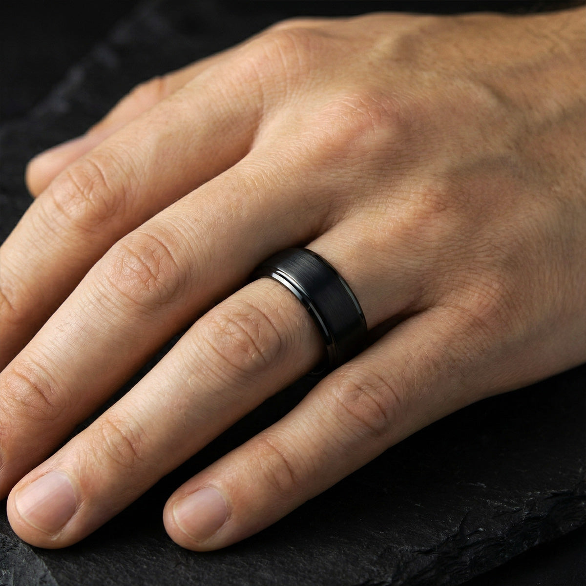 Anillo Monolith Black Carburo de Tungsteno