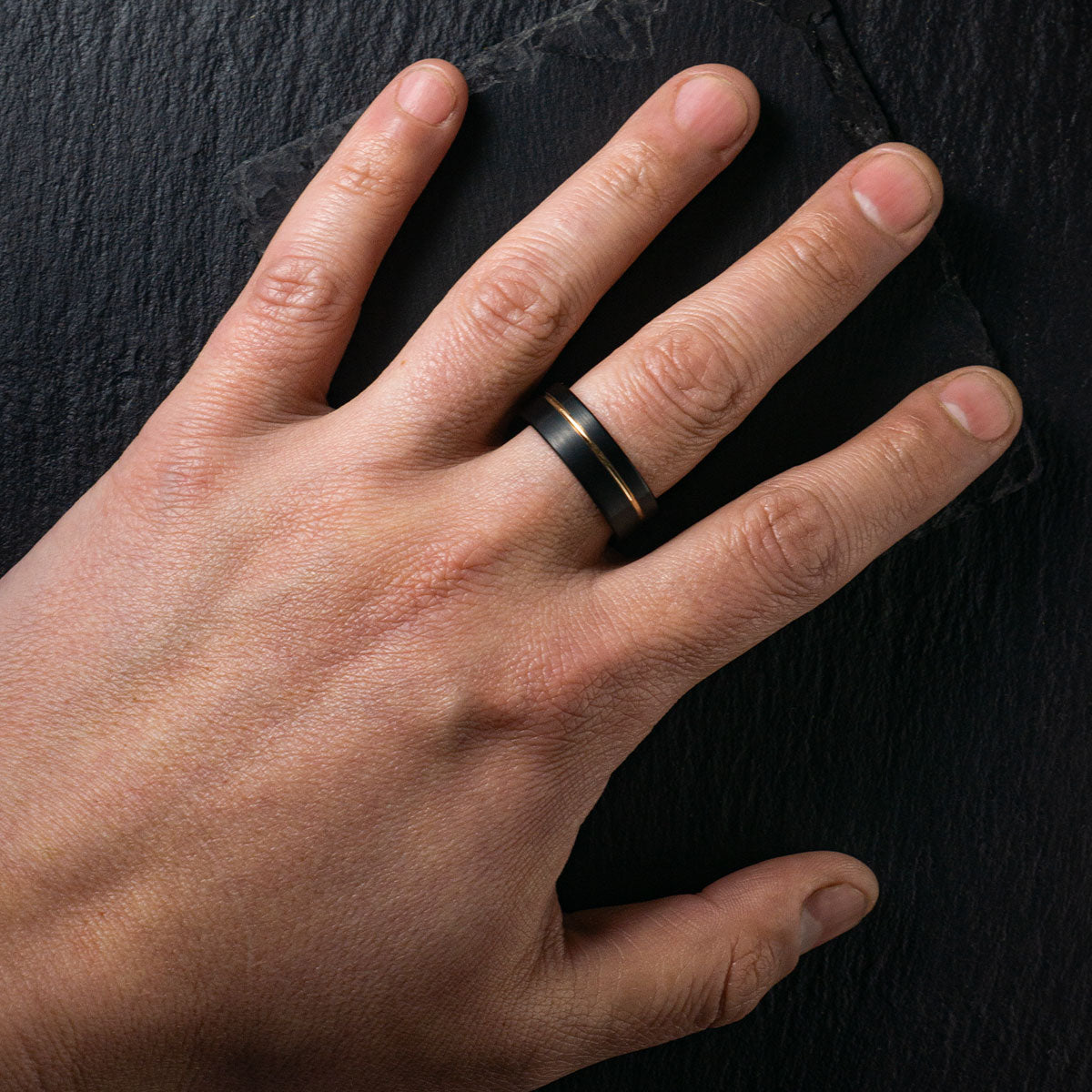 Anillo Parallax Black Carburo de Tungsteno