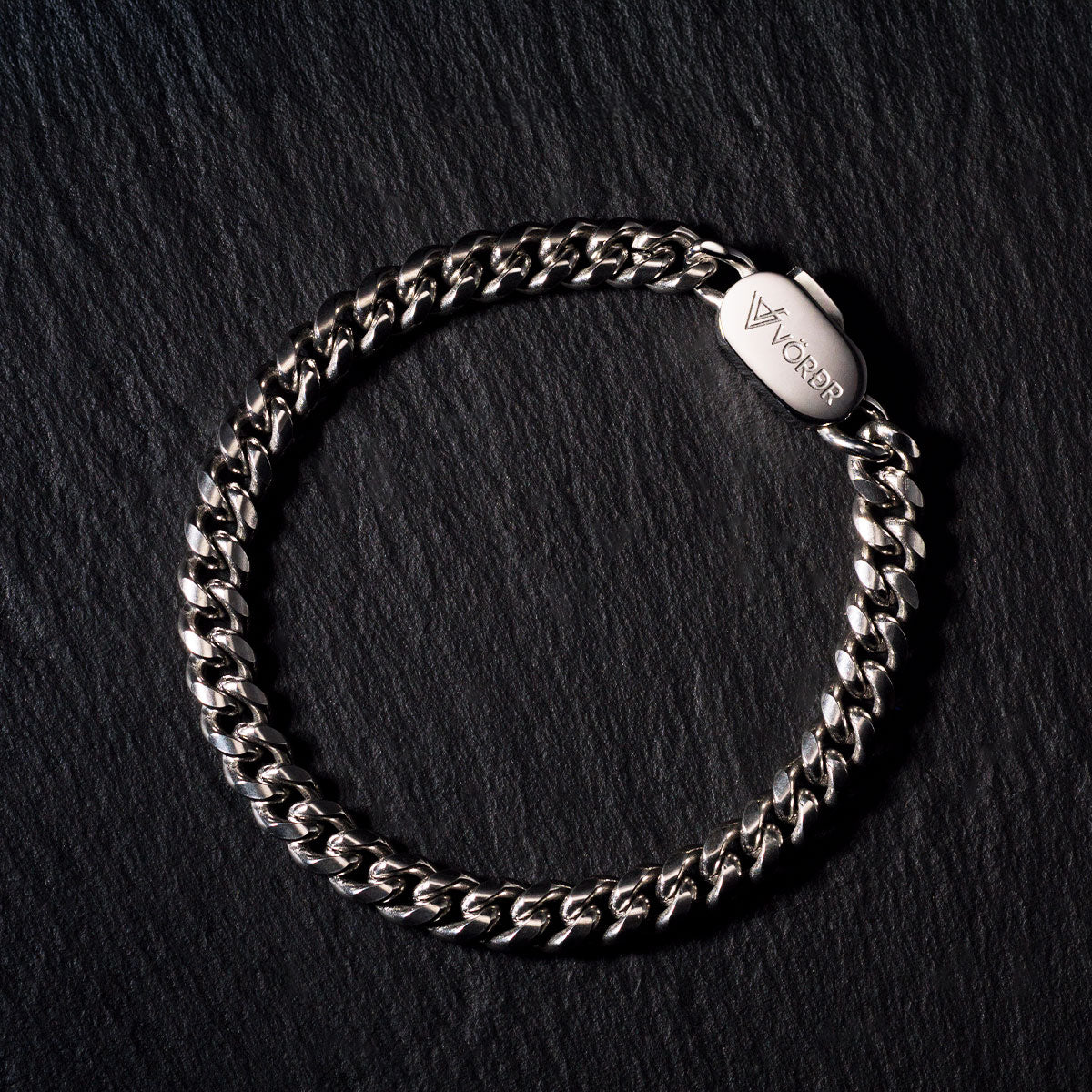 Pulsera Cuban Silver 6mm