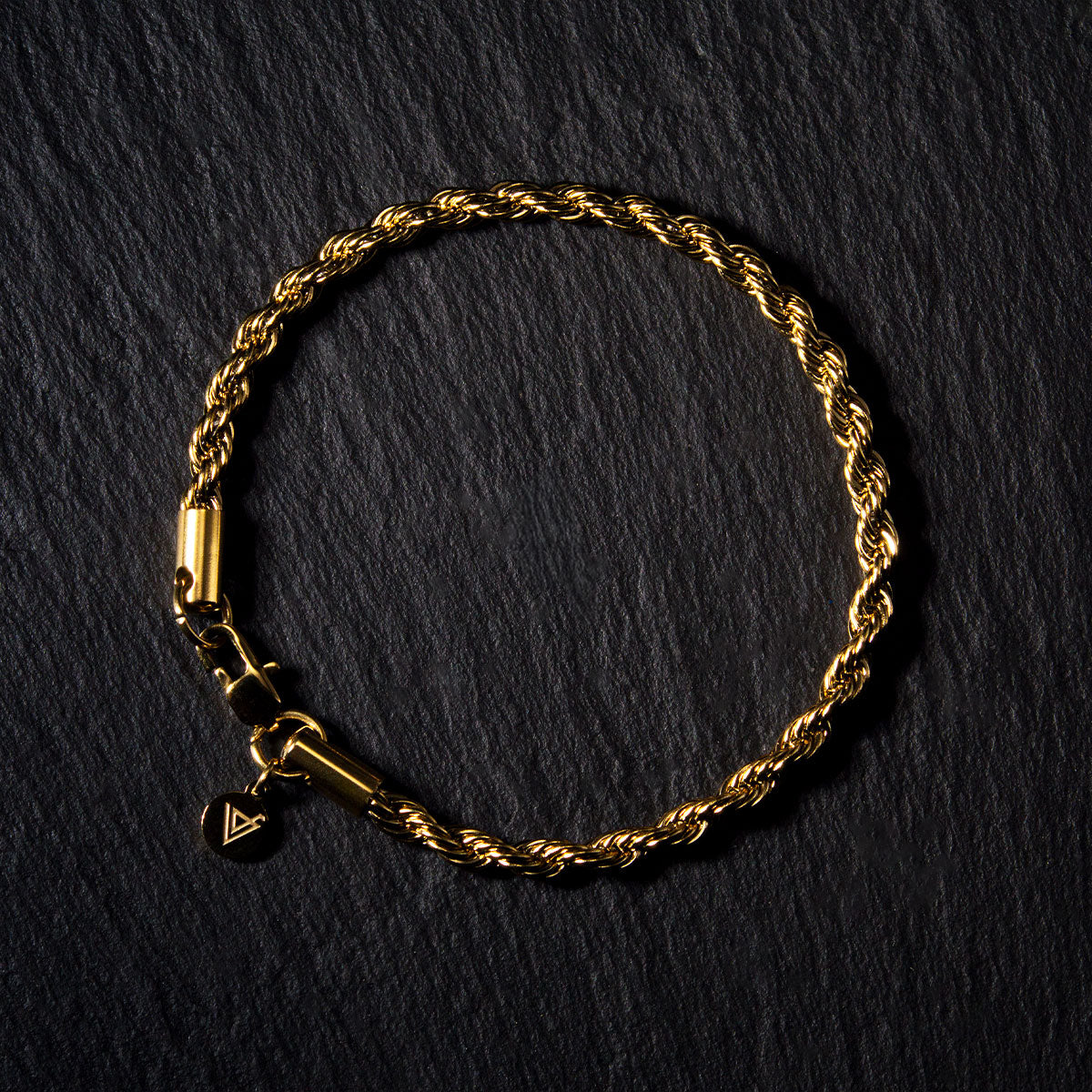 Pulsera Rope Tourbillon Gold 4mm